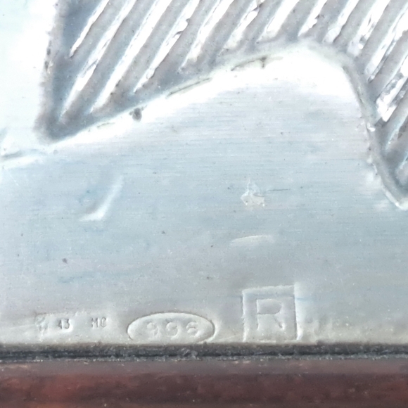 996 sterling silver and wood Alluani Carillon jewllery box - Picture 9 of 14